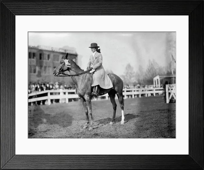 Framed Print : Martha Anne Scott Hazard At The National Capital Horse Show 1911, May 4-6. Creator: Harris & Ewing. Martha Anne Scott Hazard At The National Capital Horse Show 1911, May 4-6. Creator: Harris & Ewing Framed Print : Martha Anne Scott Hazard At The National Capital Horse Show 1911, May 4-6. Creator: Harris & Ewing. Martha Anne Scott Hazard At The National Capital Horse Show 1911, May 4-6. Creator: Harris & Ewing