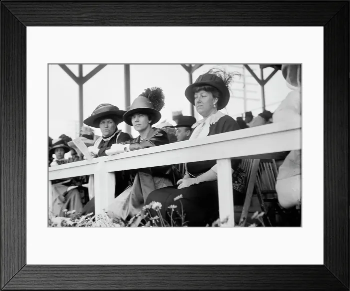 Framed Print : Horse Shows - Spectators: Unidentified; Mrs. Nicholas Longworth; Mrs. W. Murray Crane, 1911. Creator: Harris & Ewing. Horse Shows - Spectators: Unidentified; Mrs. Nicholas Longworth; Mrs. W. Murray Crane, 1911. Creator: Harris & Ewing Framed Print : Horse Shows - Spectators: Unidentified; Mrs. Nicholas Longworth; Mrs. W. Murray Crane, 1911. Creator: Harris & Ewing. Horse Shows - Spectators: Unidentified; Mrs. Nicholas Longworth; Mrs. W. Murray Crane, 1911. Creator: Harris & Ewing