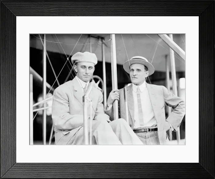 Framed Print : Aviator Harry Atwood, in Plane with Leo Stevens, 1911. Creator: Harris & Ewing. Aviator Harry Atwood, in Plane with Leo Stevens, 1911. Creator: Harris & Ewing Framed Print : Aviator Harry Atwood, in Plane with Leo Stevens, 1911. Creator: Harris & Ewing. Aviator Harry Atwood, in Plane with Leo Stevens, 1911. Creator: Harris & Ewing