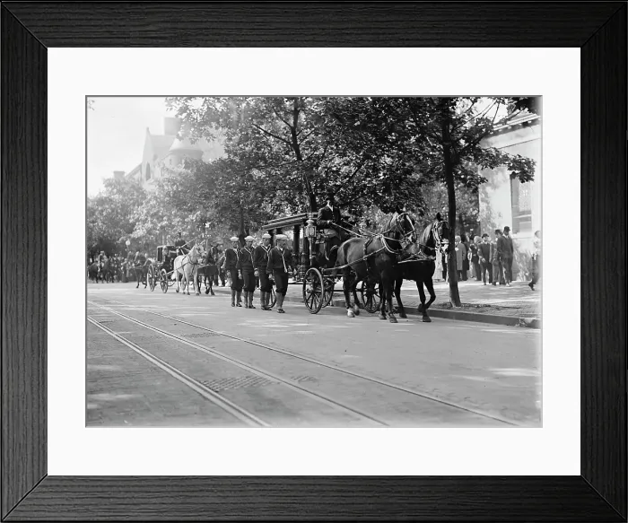 Framed Print : Schley, Winfield Scott, Rear Admiral, U.S.N. Funeral, St. John's Church - Hearse, 1911. Creator: Harris & Ewing. Schley, Winfield Scott, Rear Admiral, U.S.N. Funeral, St. John's Church - Hearse, 1911. Creator: Harris & Ewing Framed Print : Schley, Winfield Scott, Rear Admiral, U.S.N. Funeral, St. John's Church - Hearse, 1911. Creator: Harris & Ewing. Schley, Winfield Scott, Rear Admiral, U.S.N. Funeral, St. John's Church - Hearse, 1911. Creator: Harris & Ewing