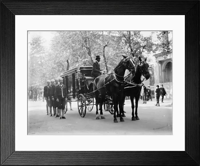 Framed Print : Schley, Winfield Scott, Rear Admiral, U.S.N. Funeral, St. John's Church - Hearse, 1911. Creator: Harris & Ewing. Schley, Winfield Scott, Rear Admiral, U.S.N. Funeral, St. John's Church - Hearse, 1911. Creator: Harris & Ewing Framed Print : Schley, Winfield Scott, Rear Admiral, U.S.N. Funeral, St. John's Church - Hearse, 1911. Creator: Harris & Ewing. Schley, Winfield Scott, Rear Admiral, U.S.N. Funeral, St. John's Church - Hearse, 1911. Creator: Harris & Ewing