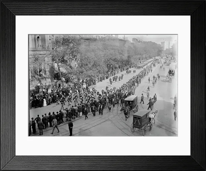 Framed Print : Schley, Winfield Scott, Rear Admiral, U.S.N. - Funeral, St. John's Church. Procession, 1911. Creator: Harris & Ewing. Schley, Winfield Scott, Rear Admiral, U.S.N. - Funeral, St. John's Church. Procession, 1911. Creator: Harris & Ewing Framed Print : Schley, Winfield Scott, Rear Admiral, U.S.N. - Funeral, St. John's Church. Procession, 1911. Creator: Harris & Ewing. Schley, Winfield Scott, Rear Admiral, U.S.N. - Funeral, St. John's Church. Procession, 1911. Creator: Harris & Ewing