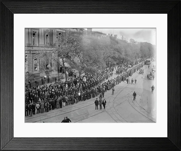 Framed Print : Schley, Winfield Scott, Rear Admiral, U.S.N. - Funeral, St. John's Church. Procession, 1911. Creator: Harris & Ewing. Schley, Winfield Scott, Rear Admiral, U.S.N. - Funeral, St. John's Church. Procession, 1911. Creator: Harris & Ewing Framed Print : Schley, Winfield Scott, Rear Admiral, U.S.N. - Funeral, St. John's Church. Procession, 1911. Creator: Harris & Ewing. Schley, Winfield Scott, Rear Admiral, U.S.N. - Funeral, St. John's Church. Procession, 1911. Creator: Harris & Ewing