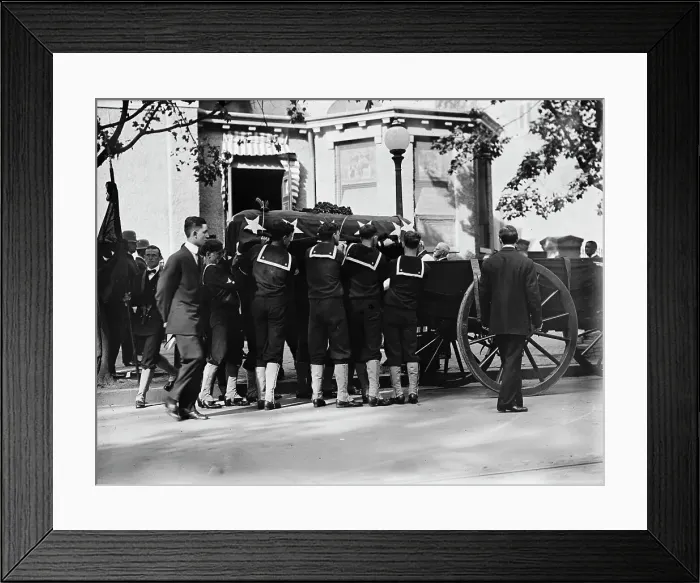 Framed Print : Schley, Winfield Scott, Rear Admiral, U.S.N. Funeral, St. John's Church - Casket, 1911. Creator: Harris & Ewing. Schley, Winfield Scott, Rear Admiral, U.S.N. Funeral, St. John's Church - Casket, 1911. Creator: Harris & Ewing Framed Print : Schley, Winfield Scott, Rear Admiral, U.S.N. Funeral, St. John's Church - Casket, 1911. Creator: Harris & Ewing. Schley, Winfield Scott, Rear Admiral, U.S.N. Funeral, St. John's Church - Casket, 1911. Creator: Harris & Ewing