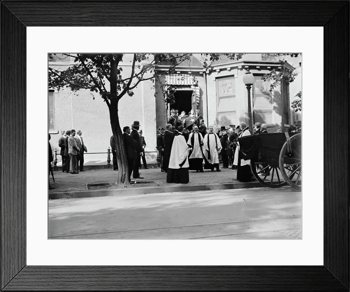 Framed Print : Schley, Winfield Scott, Rear Admiral, U.S.N. Funeral, St. John's Church, Pallbearers... 1911. Creator: Harris & Ewing. Schley, Winfield Scott, Rear Admiral, U.S.N. Funeral, St. John's Church, Pallbearers... 1911. Creator: Harris & Ewing Framed Print : Schley, Winfield Scott, Rear Admiral, U.S.N. Funeral, St. John's Church, Pallbearers... 1911. Creator: Harris & Ewing. Schley, Winfield Scott, Rear Admiral, U.S.N. Funeral, St. John's Church, Pallbearers... 1911. Creator: Harris & Ewing