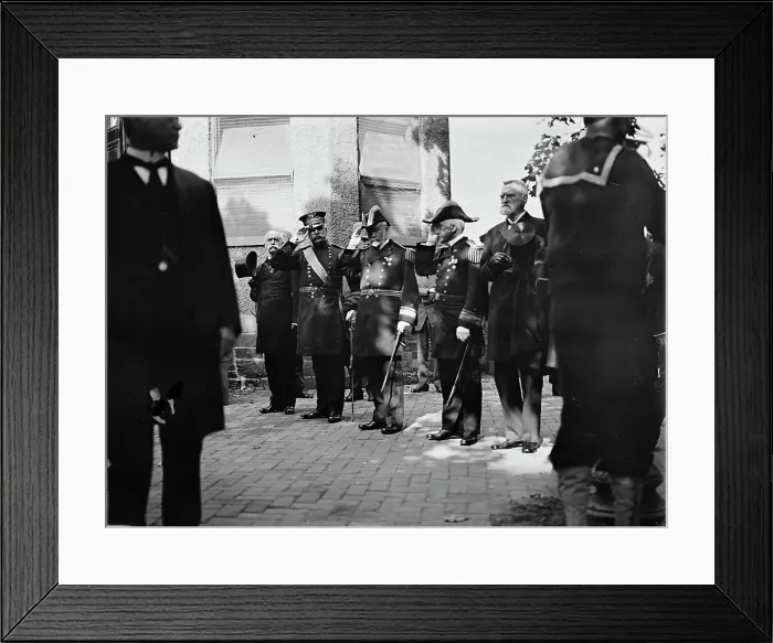 Framed Print : Schley, Winfield Scott, Rear Admiral, U.S.N. Funeral, St. John's Church: Brownson, Willard... 1911. Creator: Harris & Ewing. Schley, Winfield Scott, Rear Admiral, U.S.N. Funeral, St. John's Church: Brownson, Willard... 1911 Framed Print : Schley, Winfield Scott, Rear Admiral, U.S.N. Funeral, St. John's Church: Brownson, Willard... 1911. Creator: Harris & Ewing. Schley, Winfield Scott, Rear Admiral, U.S.N. Funeral, St. John's Church: Brownson, Willard... 1911