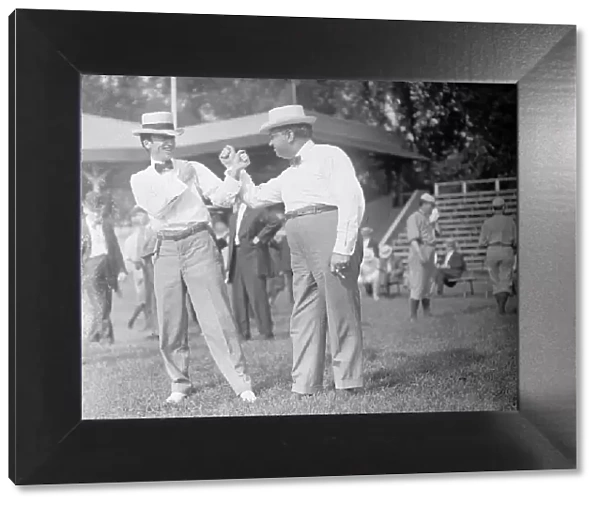 Baseball, Congressional - Byrnes of South Carolina And Billy Wilson of Illinois, 1911. Creator: Harris & Ewing. Baseball, Congressional - Byrnes of South Carolina And Billy Wilson of Illinois, 1911. Creator: Harris & Ewing