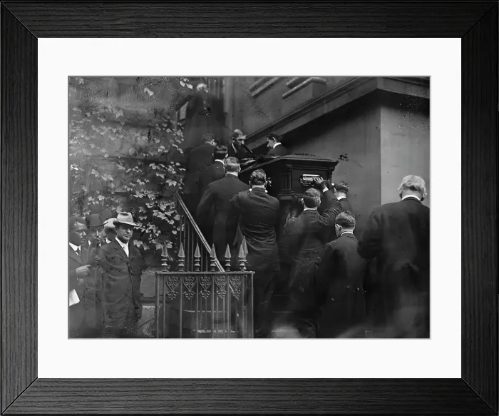 Framed Print : Harlan, John Marshall, Associate Justice, U.S. Supreme Court, 1877-1910 - Funeral... 1911. Creator: Harris & Ewing. Harlan, John Marshall, Associate Justice, U.S. Supreme Court, 1877-1910 - Funeral... 1911. Creator: Harris & Ewing