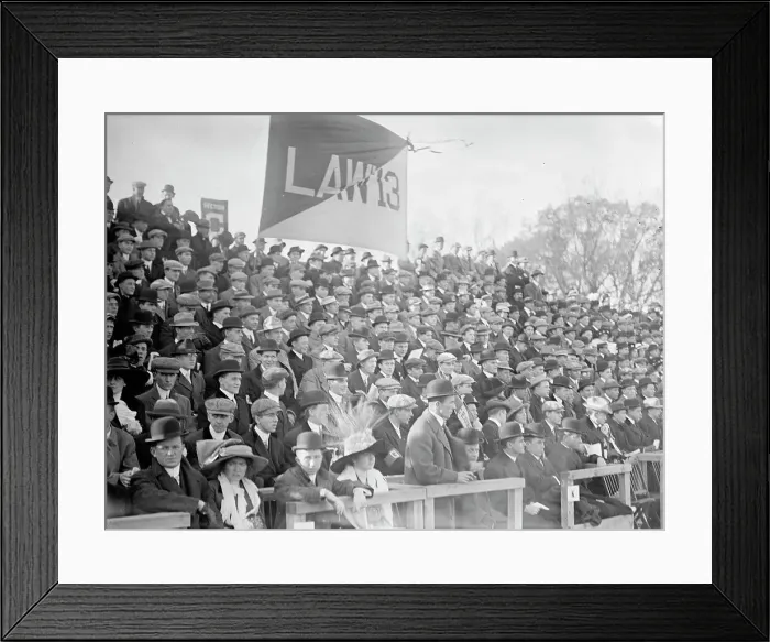 Framed Print : Football - Georgetown University Game, 1911. Creator: Harris & Ewing. Football - Georgetown University Game, 1911. Creator: Harris & Ewing Framed Print : Football - Georgetown University Game, 1911. Creator: Harris & Ewing. Football - Georgetown University Game, 1911. Creator: Harris & Ewing