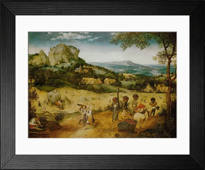 Framed Print : The Hay Harvest (Haymaking), 1565. Creator: Bruegel (Brueghel), Pieter, the Elder (ca 1525-1569) Framed Print : The Hay Harvest (Haymaking), 1565. Creator: Bruegel (Brueghel), Pieter, the Elder (ca 1525-1569)