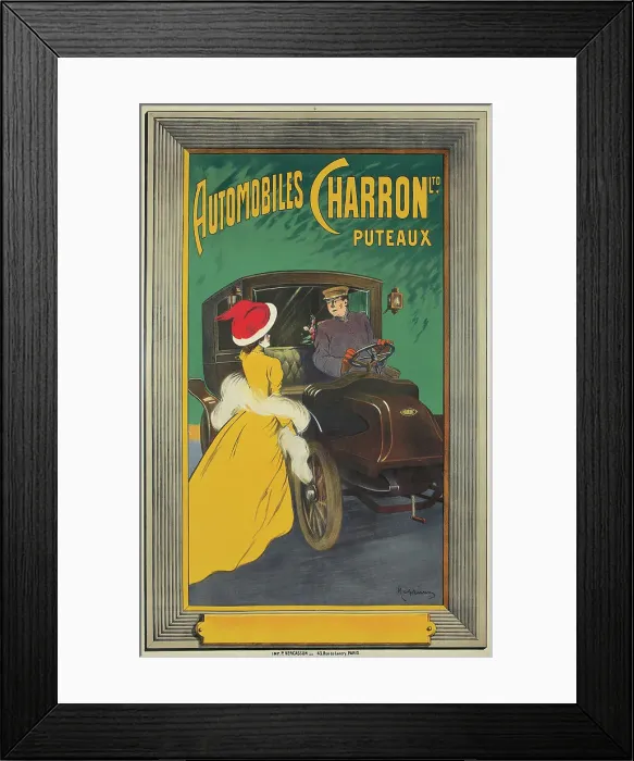 Framed Print : Automobiles Charron, c. 1906. Creator: Cappiello, Leonetto (1875-1942) Framed Print : Automobiles Charron, c. 1906. Creator: Cappiello, Leonetto (1875-1942)