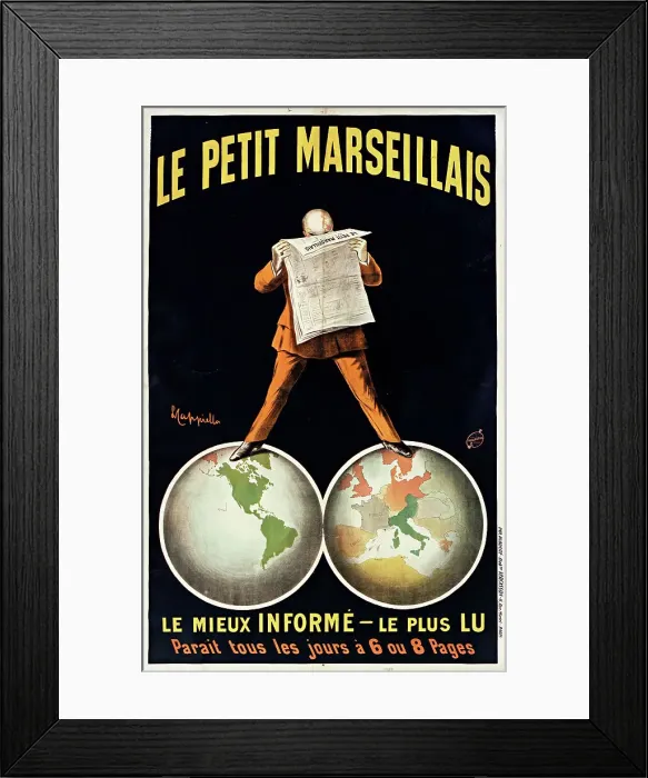Framed Print : Le Petit Marseillais, 1911. Creator: Cappiello, Leonetto (1875-1942) Framed Print : Le Petit Marseillais, 1911. Creator: Cappiello, Leonetto (1875-1942)