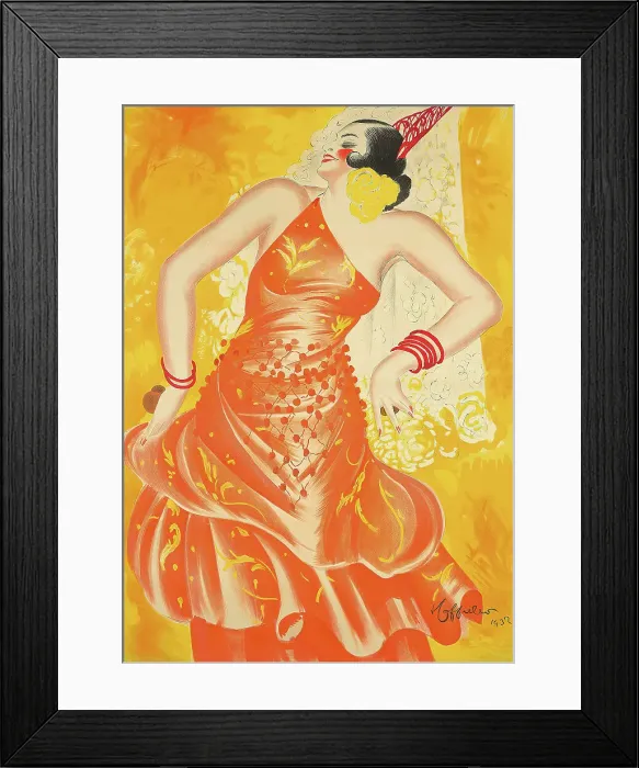 Framed Print : Conchita Supervía, 1932. Creator: Cappiello, Leonetto (1875-1942) Framed Print : Conchita Supervía, 1932. Creator: Cappiello, Leonetto (1875-1942)