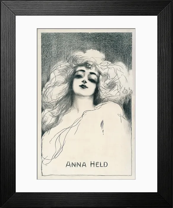 Framed Print : Anna Held, 1900. Creator: Anonymous Framed Print : Anna Held, 1900. Creator: Anonymous