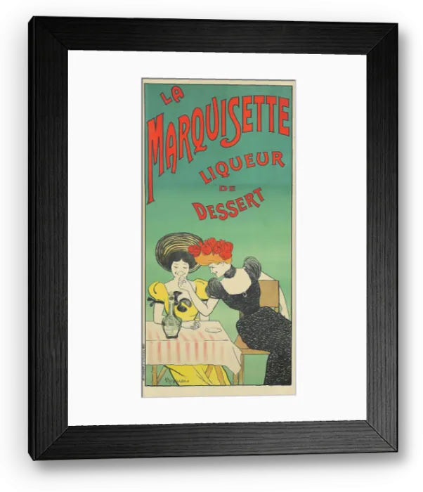 Framed Print : La Marquisette, 1901. Creator: Cappiello, Leonetto (1875-1942) Framed Print : La Marquisette, 1901. Creator: Cappiello, Leonetto (1875-1942)