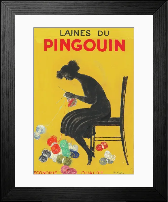 Framed Print : Laines du Pingouin, c. 1920. Creator: Cappiello, Leonetto (1875-1942) Framed Print : Laines du Pingouin, c. 1920. Creator: Cappiello, Leonetto (1875-1942)
