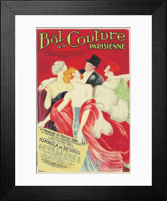 Framed Print : Bal de la Couture Parisienne, 1924. Creator: Cappiello, Leonetto (1875-1942) Framed Print : Bal de la Couture Parisienne, 1924. Creator: Cappiello, Leonetto (1875-1942)