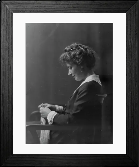 Framed Print : Mrs. E. Terry Smith, (Miss Ethel Walker), portrait photograph, 1918 Oct. 9. Creator: Arnold Genthe Framed Print : Mrs. E. Terry Smith, (Miss Ethel Walker), portrait photograph, 1918 Oct. 9. Creator: Arnold Genthe
