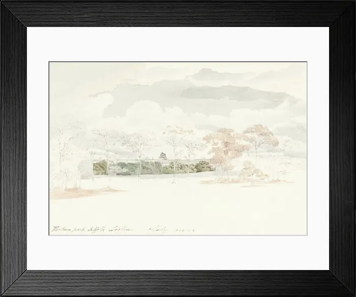 Framed Print : Henham Park, Suffolk, 1801 / 1803. Creator: Cornelius Varley Framed Print : Henham Park, Suffolk, 1801 / 1803. Creator: Cornelius Varley