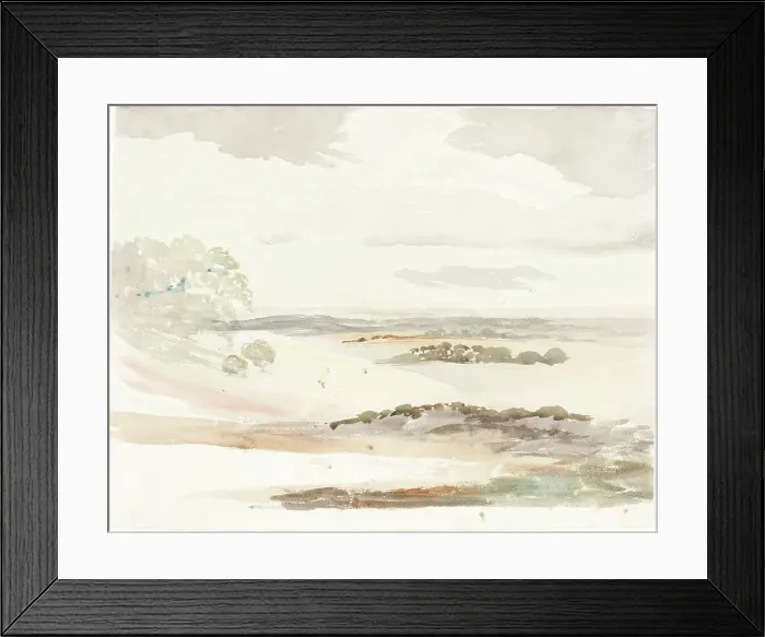 Framed Print : An Extensive View in Shropshire, 1803. Creator: Cornelius Varley