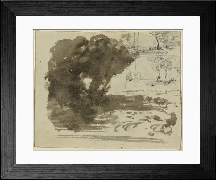 Framed Print : A Stand of Trees [recto]. Creator: John Varley I