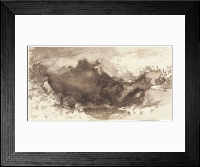 Framed Print : Valley Landscape. Creator: John Varley I Framed Print : Valley Landscape. Creator: John Varley I