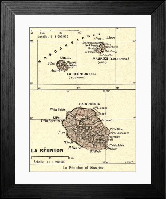 Framed Print : La Reunion et Maurice; Iles Africaines de la mer des Indes, 1914. Creator: Unknown Framed Print : La Reunion et Maurice; Iles Africaines de la mer des Indes, 1914. Creator: Unknown
