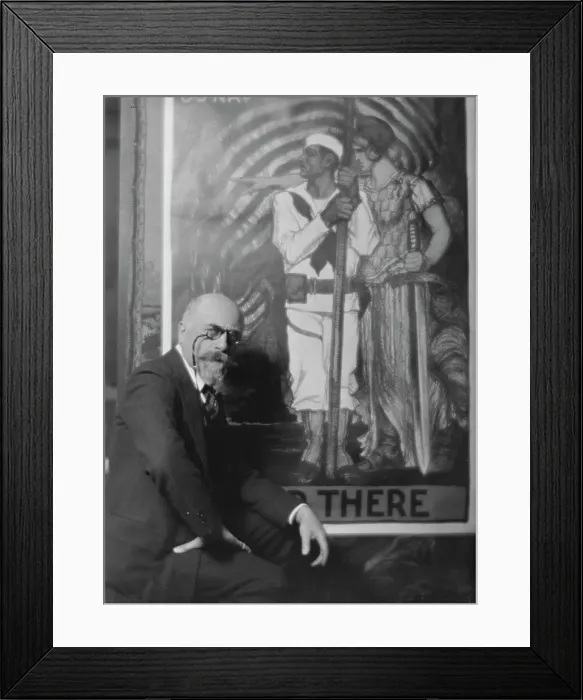 Framed Print : Mr. Albert Sterner, portrait photograph, 1918 Feb. 8. Creator: Arnold Genthe Framed Print : Mr. Albert Sterner, portrait photograph, 1918 Feb. 8. Creator: Arnold Genthe