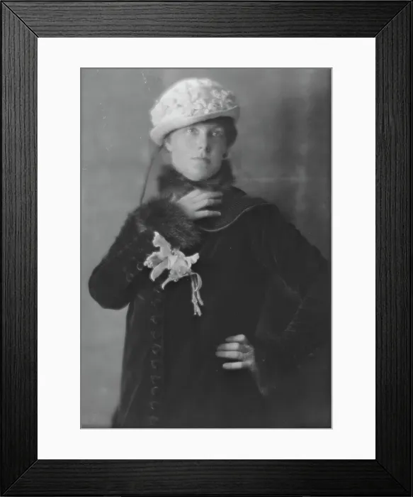 Framed Print : Davis, Dwight, Mrs. portrait photograph, 1915 Dec. Creator: Arnold Genthe Framed Print : Davis, Dwight, Mrs. portrait photograph, 1915 Dec. Creator: Arnold Genthe