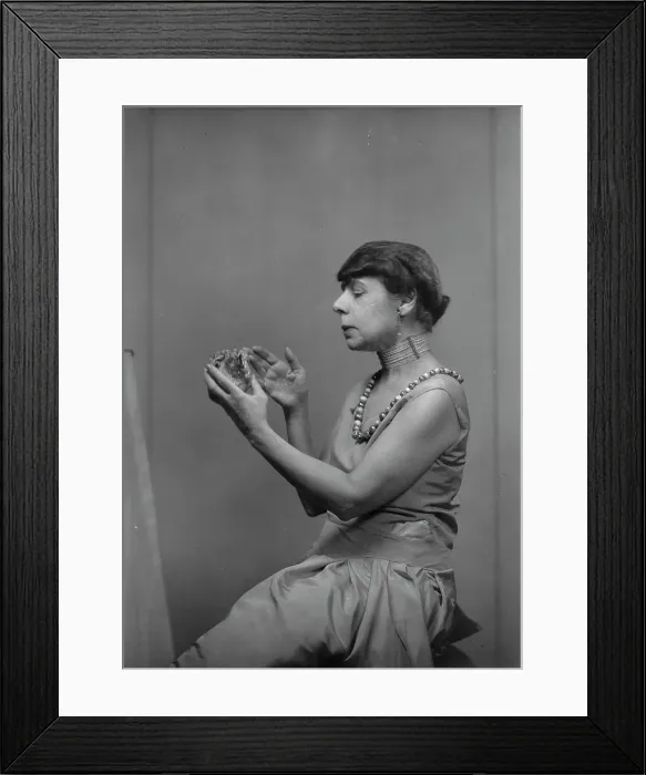Framed Print : Miss Carrie Stettheimer, portrait photograph, 1932 Apr. 12. Creator: Arnold Genthe Framed Print : Miss Carrie Stettheimer, portrait photograph, 1932 Apr. 12. Creator: Arnold Genthe