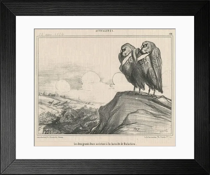 Framed Print : Les deux grands ducs... 19th century. Creator: Honore Daumier Framed Print : Les deux grands ducs... 19th century. Creator: Honore Daumier
