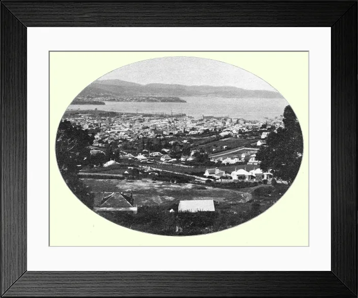Framed Print : Hobart; Les Terres Du Pacifique, 1914. Creator: Unknown Framed Print : Hobart; Les Terres Du Pacifique, 1914. Creator: Unknown