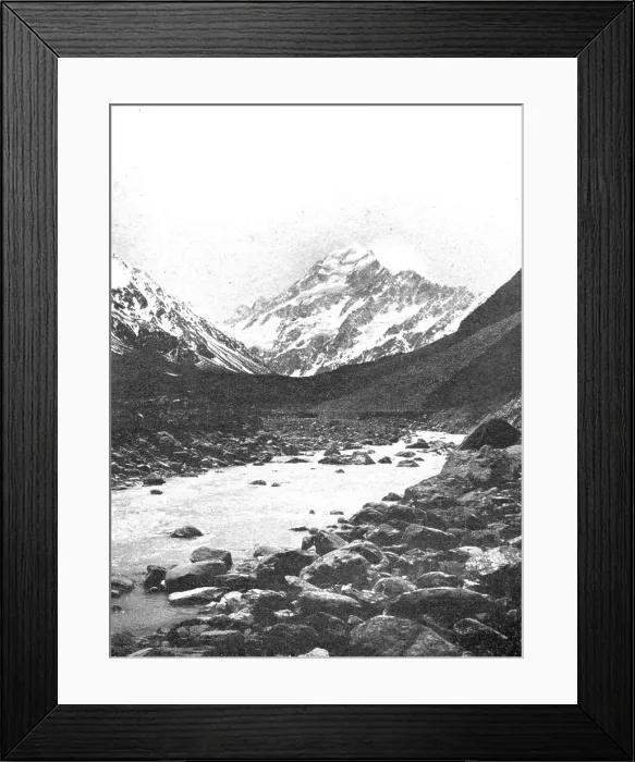 Framed Print : Le Mont Cook; Les Terres Du Pacifique, 1914. Creator: Unknown Framed Print : Le Mont Cook; Les Terres Du Pacifique, 1914. Creator: Unknown