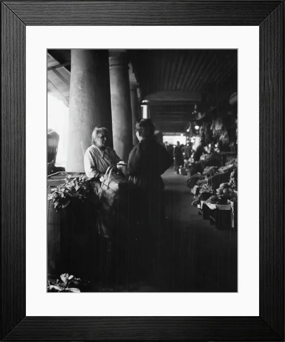 Framed Print : Market scene, New Orleans, between 1920 and 1926. Creator: Arnold Genthe Framed Print : Market scene, New Orleans, between 1920 and 1926. Creator: Arnold Genthe
