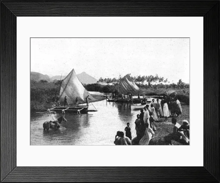 Framed Print : Canaques; Les Terres Du Pacifique, 1914. Creator: Unknown Framed Print : Canaques; Les Terres Du Pacifique, 1914. Creator: Unknown