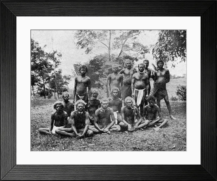 Framed Print : Indigenes de la peninsule de la GazelleLes Terres Du Pacifique, 1914. Creator: Unknown Framed Print : Indigenes de la peninsule de la GazelleLes Terres Du Pacifique, 1914. Creator: Unknown
