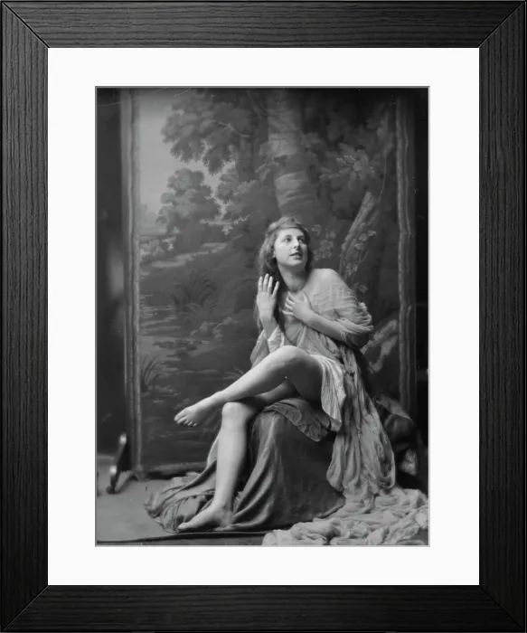 Framed Print : Delarer, Llellwyn, Miss, portrait photograph, 1917. Creator: Arnold Genthe Framed Print : Delarer, Llellwyn, Miss, portrait photograph, 1917. Creator: Arnold Genthe