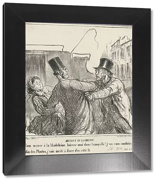 Abusant de la liberté, 19th century. Creator: Honore Daumier