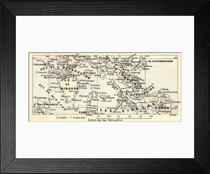 Framed Print : Detroit de San Bernardino; Les Terres Du Pacifique, 1914. Creator: Unknown Framed Print : Detroit de San Bernardino; Les Terres Du Pacifique, 1914. Creator: Unknown
