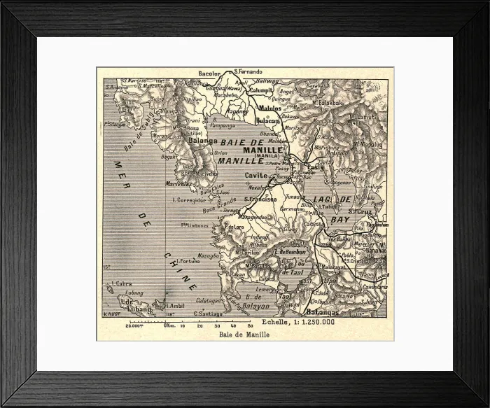 Framed Print : Baie de Manille; Les Terres Du Pacifique, 1914. Creator: Unknown Framed Print : Baie de Manille; Les Terres Du Pacifique, 1914. Creator: Unknown