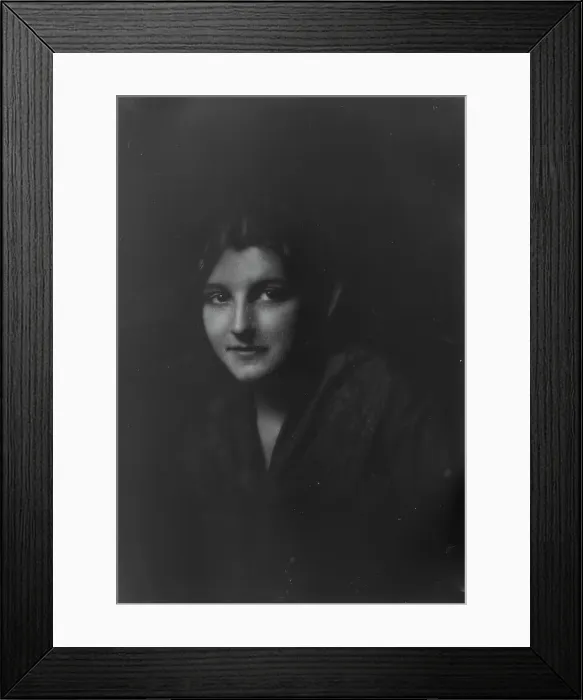 Framed Print : Devine, Edward L. Mrs. portrait photograph, 1917 Oct. 18. Creator: Arnold Genthe Framed Print : Devine, Edward L. Mrs. portrait photograph, 1917 Oct. 18. Creator: Arnold Genthe