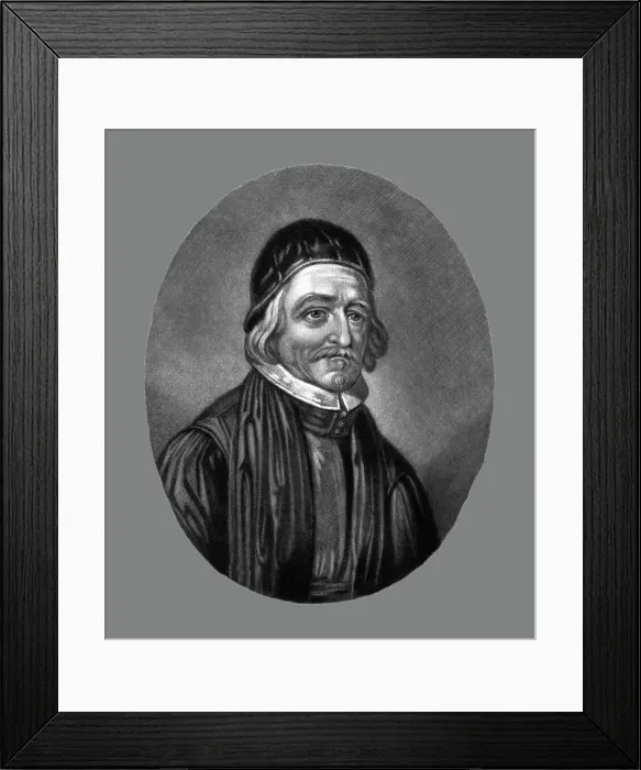 Framed Print : Dr Thomas Baily; conspired against Cromwell, 1810. Creator: Richard Earlom Framed Print : Dr Thomas Baily; conspired against Cromwell, 1810. Creator: Richard Earlom