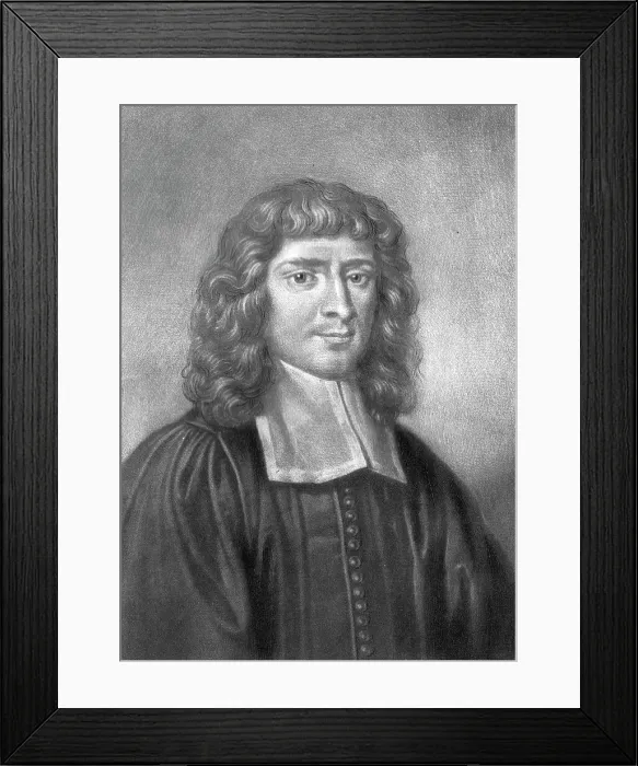 Framed Print : Dr Isaac Barrow DD; Obit 1677, 1811. Creator: Richard Earlom