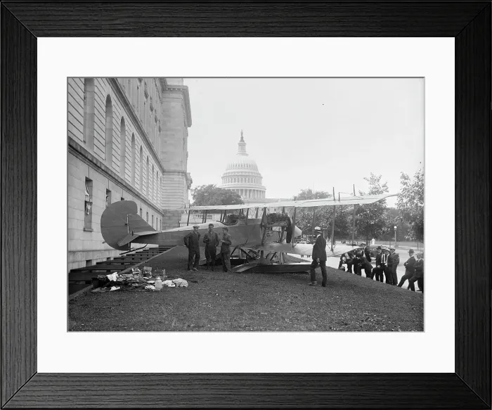 Framed Print : National Aero Coast Patrol Commn. - Curtiss Biplane 2 Engines, with Floats, Exhibited... 1917. Creator: Harris & Ewing. National Aero Coast Patrol Commn. - Curtiss Biplane 2 Engines, with Floats, Exhibited... 1917. Creator: Harris & Ewing Framed Print : National Aero Coast Patrol Commn. - Curtiss Biplane 2 Engines, with Floats, Exhibited... 1917. Creator: Harris & Ewing. National Aero Coast Patrol Commn. - Curtiss Biplane 2 Engines, with Floats, Exhibited... 1917. Creator: Harris & Ewing