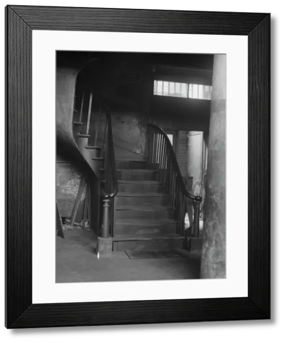 Framed Print : Spiral stairway, New Orleans or Charleston, South Carolina, between 1920 and 1926. Creator: Arnold Genthe Framed Print : Spiral stairway, New Orleans or Charleston, South Carolina, between 1920 and 1926. Creator: Arnold Genthe
