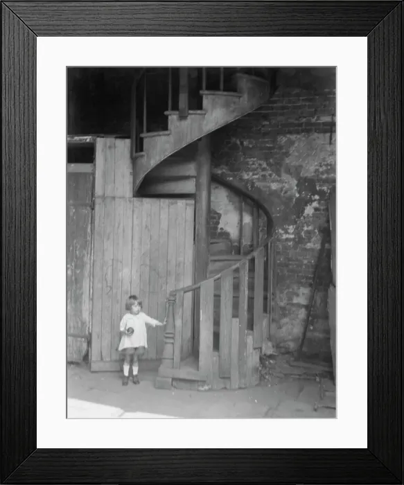 Framed Print : Spiral stairway, New Orleans, between 1920 and 1926. Creator: Arnold Genthe Framed Print : Spiral stairway, New Orleans, between 1920 and 1926. Creator: Arnold Genthe