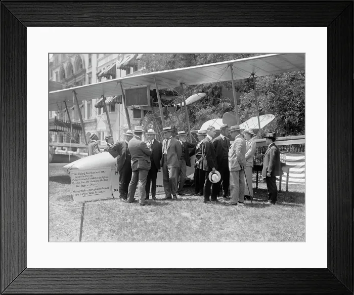 Framed Print : National Aero Coast Patrol Commn. - Curtiss Hydroaeroplane or Flying Boat Exhibited... 1917. Creator: Harris & Ewing. National Aero Coast Patrol Commn. - Curtiss Hydroaeroplane or Flying Boat Exhibited... 1917. Creator: Harris & Ewing Framed Print : National Aero Coast Patrol Commn. - Curtiss Hydroaeroplane or Flying Boat Exhibited... 1917. Creator: Harris & Ewing. National Aero Coast Patrol Commn. - Curtiss Hydroaeroplane or Flying Boat Exhibited... 1917. Creator: Harris & Ewing