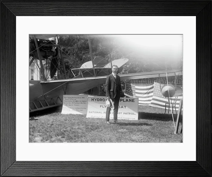 Framed Print : National Aero Coast Patrol Commn. - Curtiss Hydroaeroplane or Flying Boat Exhibited... 1917. Creator: Harris & Ewing. National Aero Coast Patrol Commn. - Curtiss Hydroaeroplane or Flying Boat Exhibited... 1917. Creator: Harris & Ewing Framed Print : National Aero Coast Patrol Commn. - Curtiss Hydroaeroplane or Flying Boat Exhibited... 1917. Creator: Harris & Ewing. National Aero Coast Patrol Commn. - Curtiss Hydroaeroplane or Flying Boat Exhibited... 1917. Creator: Harris & Ewing