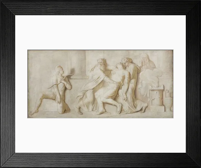 Framed Print : Death of Achilles by Paris Arrow, 1794-1798. Creator: Nicolai Abraham Abildgaard