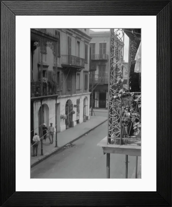 Framed Print : 600 block of Royal Street, New Orleans, between 1920 and 1926. Creator: Arnold Genthe Framed Print : 600 block of Royal Street, New Orleans, between 1920 and 1926. Creator: Arnold Genthe